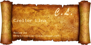 Czeller Lina névjegykártya